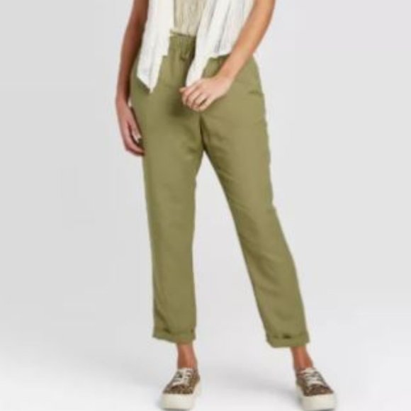 A New Day Pants High-Rise Olive Green Size Small - Picture 6 of 6
